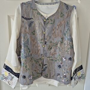 Serene Pavilion Embroidery Set NWOT